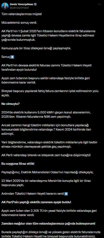 Yüksek fatura tutarlarını geri iade kararı! - Resim: 4
